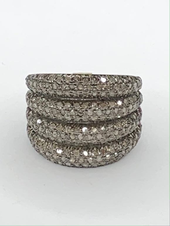Champagne Diamonds 4 Stacked Ring