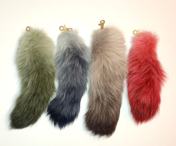 Dyed Fox Tails Accessories