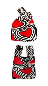 Inspired K. Haring Mini Heart Bag