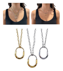 Lock It Chain Gold Plated Gold Plated Necklaces