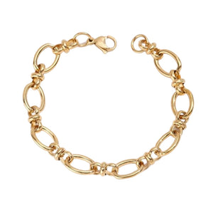 Gold Plated Stainless Steel Link Bracelet