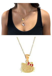 Hello Kitty Gold Plated Necklace