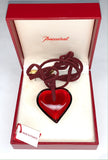 Treasure Chest - Vintage 2001 Baccarat 'A La Folie' Crystal Heart Pendant