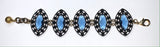 Treasure Chest - Vintage Lulu Frost Blue Crystal Bracelet