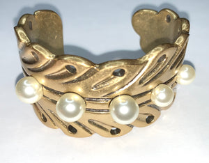 Treasure Chest - Vintage Lulu Frost Cuff with Pearls